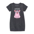 thumbnail image 1 of Instant Message - Hamsome Pig - Toddler & Youth Girls Fleece Dress, 1 of 1