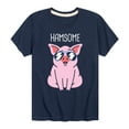 thumbnail image 1 of Instant Message - Hamsome Pig - Toddler & Youth Short Sleeve Graphic T-Shirt, 1 of 6