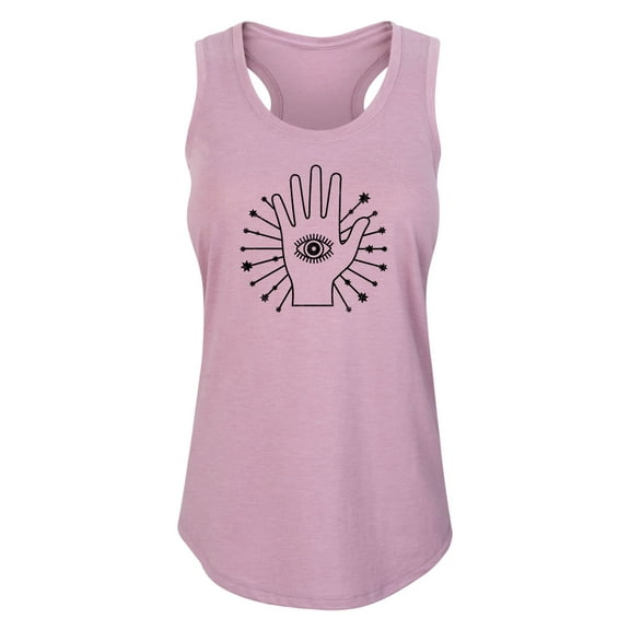 Instant Message - Hand With Eye - Women's Racerback Tank