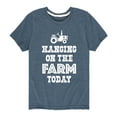thumbnail image 1 of Instant Message - Hanging On The Farm Today - Toddler & Youth Short Sleeve Graphic T-Shirt, 1 of 6