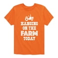 thumbnail image 1 of Instant Message - Hanging On The Farm Today - Toddler & Youth Short Sleeve Graphic T-Shirt, 1 of 6