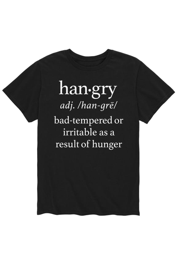 - Hangry Definition - Men's Short Sleeve Graphic T-Shirt