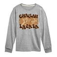 thumbnail image 1 of Instant Message - Hanukkah - Challah LaLaLa - Toddler & Youth Long Sleeve Graphic T-Shirt, 1 of 6