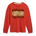 thumbnail image 1 of Instant Message - Hanukkah - Challah LaLaLa - Toddler & Youth Long Sleeve Graphic T-Shirt, 1 of 6