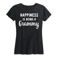 thumbnail image 1 of Instant Message - Happiness is Being a Grammy - Women's Short Sleeve Graphic T-shirt, 1 of 5
