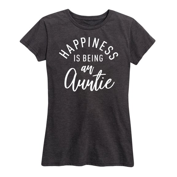 Instant Message - Happiness Is Being An Auntie - Women's Short Sleeve Graphic T-Shirt