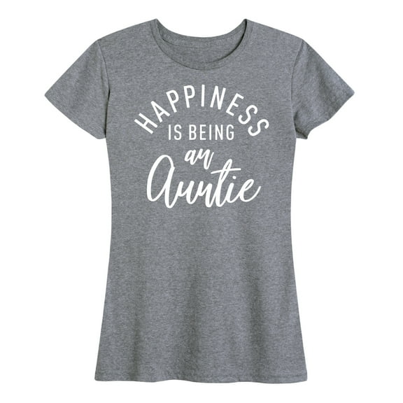 Instant Message - Happiness Is Being An Auntie - Women's Short Sleeve Graphic T-Shirt