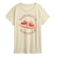 thumbnail image 1 of Instant Message - Happiness Is Homemade - Women's Short Sleeve Graphic T-Shirt, 1 of 6