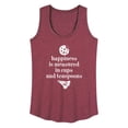 thumbnail image 1 of Instant Message - Happiness Measured Cups - Women's Racerback Tank Top, 1 of 6