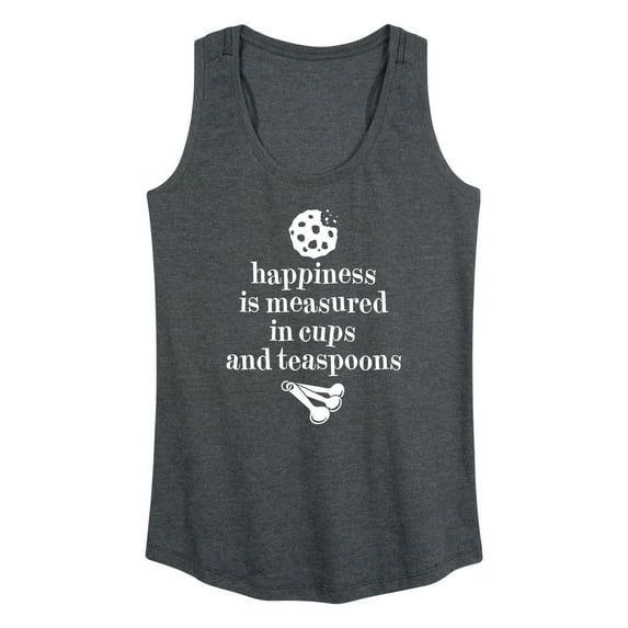 Instant Message - Happiness Measured Cups - Women's Racerback Tank Top