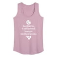 thumbnail image 1 of Instant Message - Happiness Measured Cups - Women's Racerback Tank Top, 1 of 6