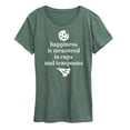 thumbnail image 1 of Instant Message - Happiness Measured Cups - Women's Short Sleeve Graphic T-Shirt, 1 of 6