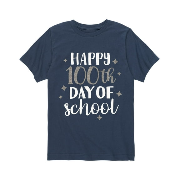Instant Message - Happy 100Th Day Of School Sparkle - Toddler Short Sleeve Tee