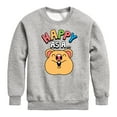thumbnail image 1 of Instant Message - Happy As A Quokka - Toddler & Youth Crewneck Fleece Sweatshirt, 1 of 6