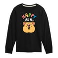 thumbnail image 1 of Instant Message - Happy As A Quokka - Toddler & Youth Long Sleeve Graphic T-Shirt, 1 of 6