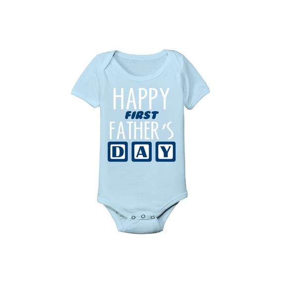 Instant Message - Happy First Father's Day - Infant Baby One Piece