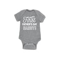 thumbnail image 1 of Instant Message - Happy First Fathers Day - Infant Baby One Piece, 1 of 5