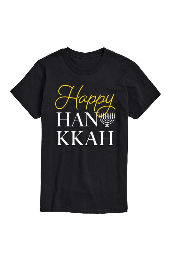 - Happy Hanukkah - Men's Short Sleeve Graphic T-shirt