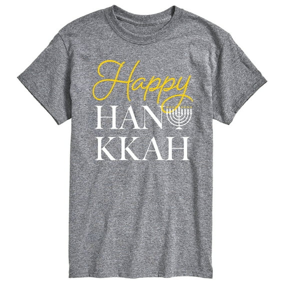Instant Message - Happy Hanukkah - Men's Short Sleeve Graphic T-shirt