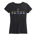 thumbnail image 1 of Instant Message - Happy Hanukkah - Women's Short Sleeve Graphic T-Shirt, 1 of 5