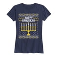thumbnail image 1 of Instant Message - Happy Hanukkah - Women's Short Sleeve Graphic T-Shirt, 1 of 5
