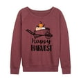 thumbnail image 1 of Instant Message - Happy Harvest - Women's French Terry Long Sleeve Shirt, 1 of 5