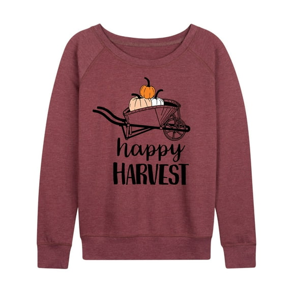 Instant Message - Happy Harvest - Women's French Terry Long Sleeve Shirt
