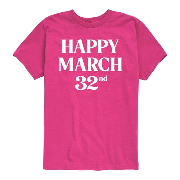 Instant Message - Happy March 32nd - Youth Boys Short Sleeve Graphic T-Shirt