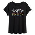thumbnail image 1 of Instant Message - Happy Pride - Juniors Oversized Graphic T-Shirt, 1 of 5