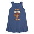 thumbnail image 1 of Instant Message - Happy Rex Giving - Toddler & Youth Girls A-line Dress, 1 of 6
