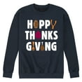 thumbnail image 1 of Instant Message - Happy Thanksgiving Icons - Men's Crew Neck Fleece Pull Over, 1 of 5