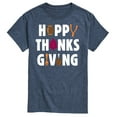 thumbnail image 1 of Instant Message - Happy Thanksgiving Icons - Men's Short Sleeve Graphic T-Shirt, 1 of 5