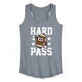 thumbnail image 1 of Instant Message - Hard Pass Football - Women's Racerback Tank Top, 1 of 5