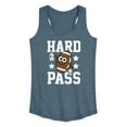 thumbnail image 1 of Instant Message - Hard Pass Football - Women's Racerback Tank Top, 1 of 5
