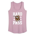 thumbnail image 1 of Instant Message - Hard Pass Football - Women's Racerback Tank Top, 1 of 5