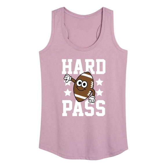 Instant Message - Hard Pass Football - Women's Racerback Tank Top