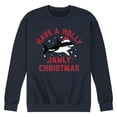 thumbnail image 1 of Instant Message - Have A Holly Jawly Christmas - Men's Crew Neck Fleece Pullover, 1 of 5