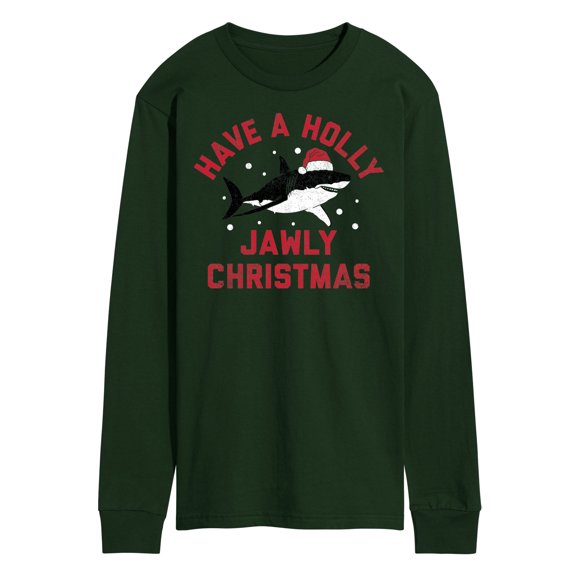 Instant Message - Have A Holly Jawly Christmas - Men's Long Sleeve T-Shirt