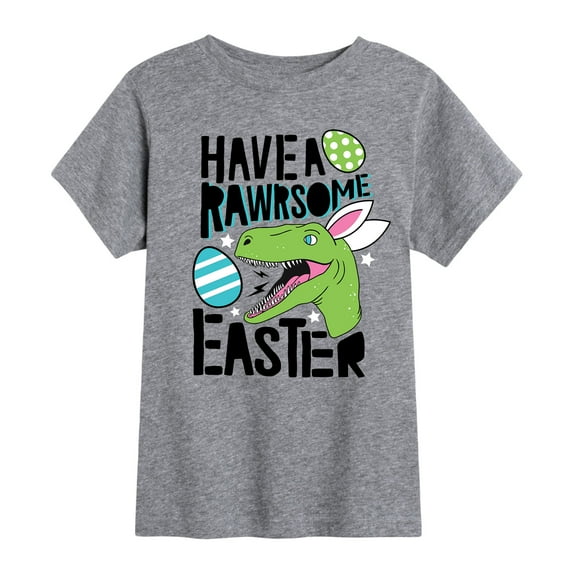 Instant Message - Have A Rawrsome Easter - Toddler Short Sleeve Tee