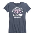 thumbnail image 1 of Instant Message - Have No Fear Auntie Is Here - Women's Short Sleeve Graphic T-Shirt, 1 of 5