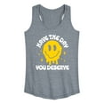 thumbnail image 1 of Instant Message - Have The Day You Deserve - Women's Racerback Tank Top, 1 of 5