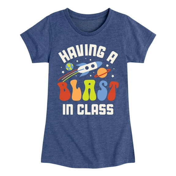 Instant Message - Having A Blast In Class - Toddler & Youth Girls Short Sleeve Graphic T-Shirt