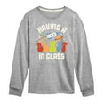 thumbnail image 1 of Instant Message - Having A Blast In Class - Toddler & Youth Long Sleeve Graphic T-Shirt, 1 of 5