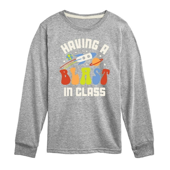 Instant Message - Having A Blast In Class - Toddler & Youth Long Sleeve Graphic T-Shirt