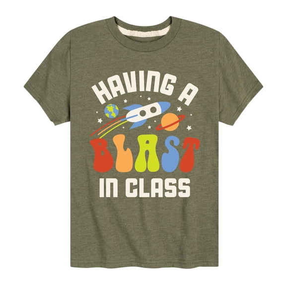 Instant Message - Having A Blast In Class - Youth Short Sleeve Graphic T-Shirt