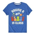 thumbnail image 1 of Instant Message - Having A Blast In Class - Youth Short Sleeve Graphic T-Shirt, 1 of 6