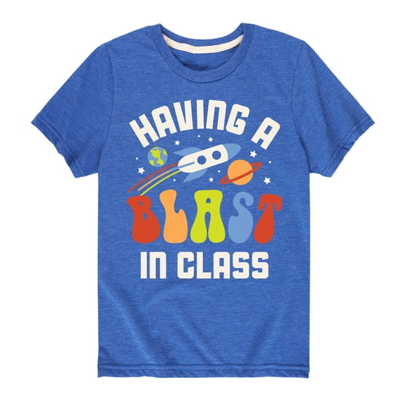 Instant Message - Having A Blast In Class - Youth Short Sleeve Graphic T-Shirt