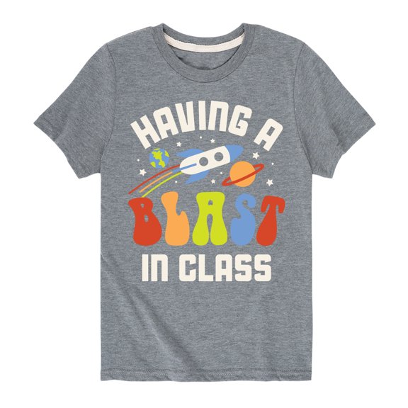 Instant Message - Having A Blast In Class - Youth Short Sleeve Graphic T-Shirt
