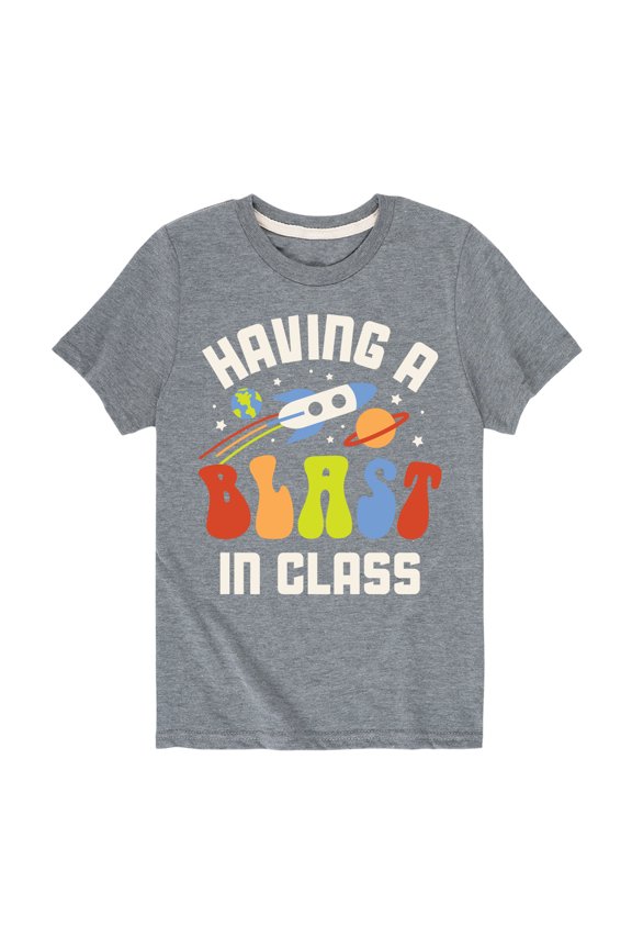 - Having A Blast In Class - Youth Short Sleeve Graphic T-Shirt