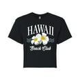 thumbnail image 1 of Instant Message - Hawaii Beach Club - Juniors Cropped Graphic T-Shirt, 1 of 5